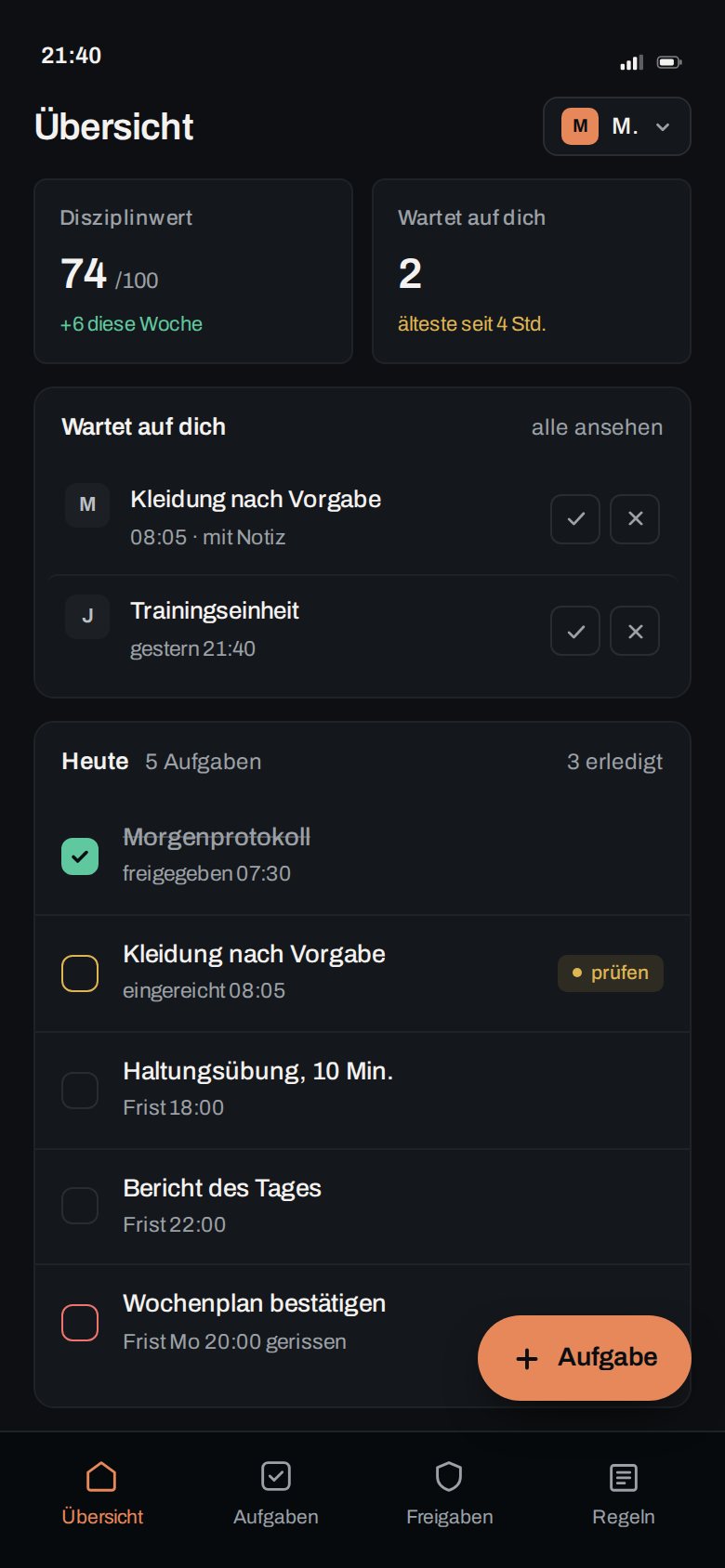 Dom-Ansicht am Telefon.
